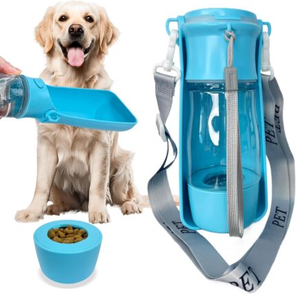 Portable Dog Water Bottle Travel Food Container amp comfortable durable